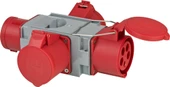 Brennenstuhl Cross Serisi CEE Adaptör Güç Dağıtıcısı IP44 1x CEE fişi 400V/32A ve 3x CEE prizleri 400V/32A Dış Mekan Çoklayıcı ve Dönüştürücü Priz - 1