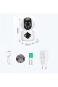 AOI Dual Lens 360° Görüş Hareketli Wireless Türkçe Ev Güvenlik Kamerası Ip 1080p (carecampro) thumbnail 6