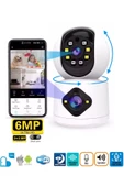 AOI Dual Lens 360° Görüş Hareketli Wireless Türkçe Ev Güvenlik Kamerası Ip 1080p (carecampro) thumbnail 1
