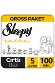 Sleepy Extra Bebek Bezi Gross Paket 5 Beden 100 Adet thumbnail 1