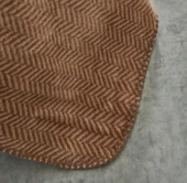 Karaca Home Sandra Bej Çift Kişilik Balık Sırtı Pamuk Battaniye - 2