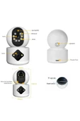 AOI Dual Lens 360° Görüş Hareketli Wireless Türkçe Ev Güvenlik Kamerası Ip 1080p (carecampro) thumbnail 8