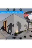 Okam 3915 4g 6mp Dual Lens Güneş Panelli Solar Sirenli Güvenlik Kamerası - 8