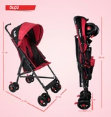 Rival Tokyo Hafif Baston Bebek Arabası RV108 Gri - 8