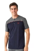 Mod Collection Günlük Kısa Kol Erkek Pijama Takım - 3