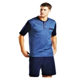 Pierre Cardin 5038 3'lü Çeyizlik Şortlu Erkek Pijama Takım - 1