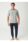 Mod Collection Çapalı Paça Lastik Bilekli Erkek Pijama Takım - 2