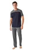 Mod Collection Günlük Kısa Kol Erkek Pijama Takım - 2