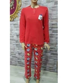 Mng 101 Kedi Desenli Bayan Polar Pijama Takım - 2