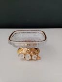 SELİM DEKOR Spring Dikdörtgen 9 cm İkramlık Altın 2 ADET - 1