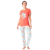 Mod Collection %100 Pamuk Kısa Kol Bayan Pijama Takım - 2