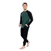 Mod Collection Pamuklu Sıfır Yaka Erkek Pijama Takım - 2