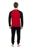Mod Collection Pamuklu Sıfır Yaka Erkek Pijama Takım - 11