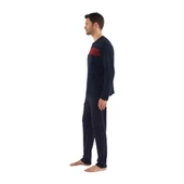 Mod Collection Patlı Selanik Kumaş Kışlık Erkek Pijama Takım - 2