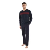 Mod Collection Patlı Selanik Kumaş Kışlık Erkek Pijama Takım - 1