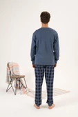 Estiva %100 Pamuk İnterlok Uzun Kol Erkek Pijama Takım - 6