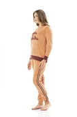 Poleren Sıfır Yaka Bilekli Kışlık Bayan Pijama Takım - 5