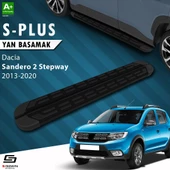 S-Dizayn Dacia Sandero 2 Stepway S-Plus Siyah Yan Basamak 173 Cm 2013-2020 - 1