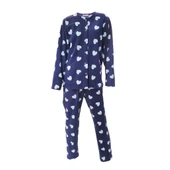 Ciciten 22314 Boydan Düğmeli Bayan Polar Pijama Takım - 1