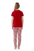 Pierre Cardin Sıfır Yaka Pamuklu Kısa Kol Bayan Pijama Takım thumbnail 8