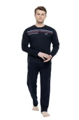 Mod Collection %100 Pamuk Büyük Beden Erkek Pijama Takım - 4