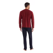 Mod Collection Patlı Selanik Kumaş Kışlık Erkek Pijama Takım - 6