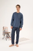Estiva %100 Pamuk İnterlok Uzun Kol Erkek Pijama Takım - 5