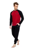 Mod Collection Pamuklu Sıfır Yaka Erkek Pijama Takım - 12