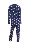 Ciciten 22314 Boydan Düğmeli Bayan Polar Pijama Takım - 4