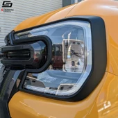 S-Dizayn Ford Ranger 4 ABS Plastik Ön Far Çerçevesi 2 Prç. 2023 Üzeri A+ Kalite - 3