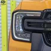 S-Dizayn Ford Ranger 4 ABS Plastik Ön Far Çerçevesi 2 Prç. 2023 Üzeri A+ Kalite - 4