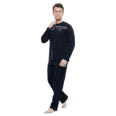 Mod Collection %100 Pamuk Büyük Beden Erkek Pijama Takım - 3