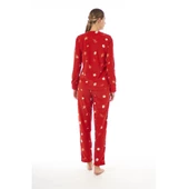 Estiva Desenli Günlük Peluş Polar Bayan Pijama Takım - 2