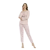 Estiva Desenli Uzun Kol Viskon Bayan Pijama Takım - 3