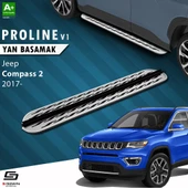 S-Dizayn Jeep Compass 2 OEM Still Pro V2 Aluminyum Yan Basamak 173 Cm 2017 Üzeri - 1