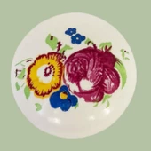 8 Adet Menekşe Kulp Beyaz Polimer Düğme Kulp Mantar Mobilya Mutfak Dolabı Çekmece Kulbu Kulpları thumbnail 7