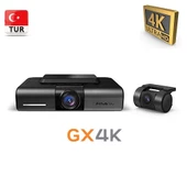 FINEVU GX4K Ultra HD 2ch Wi-Fi Türkçe 2 Kameralı Araç Kamerası - 1