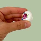 8 Adet Menekşe Kulp Beyaz Polimer Düğme Kulp Mantar Mobilya Mutfak Dolabı Çekmece Kulbu Kulpları thumbnail 3