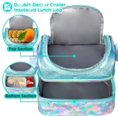 Vest Beslenme Çantası Çift Katlı Mavi Deniz Kızı - 4