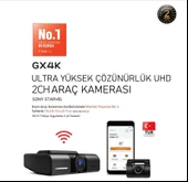 FINEVU GX4K Ultra HD 2ch Wi-Fi Türkçe 2 Kameralı Araç Kamerası - 4
