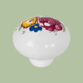 15 Adet Menekşe Kulp Beyaz Polimer Düğme Kulp Mantar Mobilya Mutfak Dolabı Çekmece Kulbu Kulpları - 6