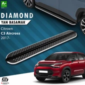 S-Dizayn Citroen C3 Aircross Diamond Krom Yan Basamak 183 Cm 2017 Üzeri - 1