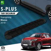 S-Dizayn Ssangyong Musso S-Plus Siyah Yan Basamak 203 Cm 2018 Üzeri - 1