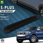 S-Dizayn Ford Ranger 3 S-Plus Siyah Yan Basamak 203 Cm 2012-2022 - 1