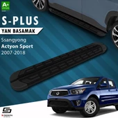 S-Dizayn Ssangyong Actyon Sports S-Plus Siyah Yan Basamak 203 Cm 2007-2018 - 1
