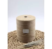 Jütburada Bej Jüt İplik ~1 KG 1000 Metre Hasır İp Kırnap İp Doğal İp Çuval İp - 1