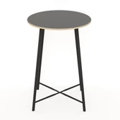 Eportatif Mutfak Oval 2 Kişilik Bar Yemek Masası Füme 1517 - 7