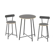 Eportatif Mutfak Oval 2 Kişilik Bar Yemek Masası Füme 1517 - 5