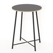 Eportatif Mutfak Oval 2 Kişilik Bar Yemek Masası Füme 1517 - 9