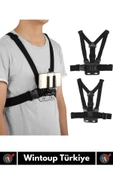 Premium Ayarlanabilir Spor Bisiklet Koşu Tırmanış Outdoor Aksiyon Kamerası Göğüse Sabitleme Kemeri - 3